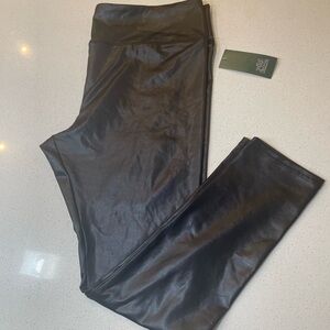 Black Faux Leather Leggings -XXL BNWT